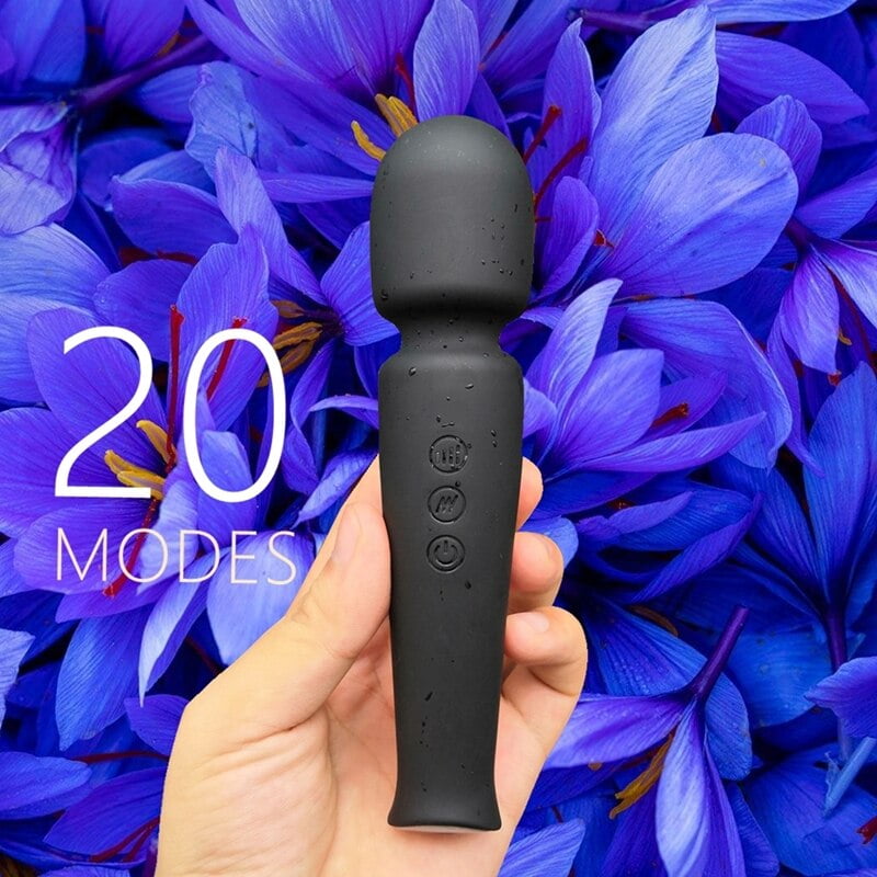 20 modes powerful rechargeable silicone vibrator waterproof av massager clitoris stimulator vibrators for women sex toy