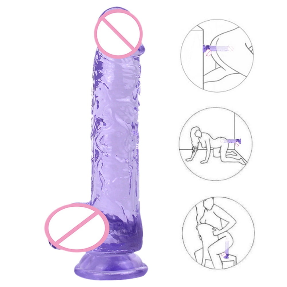 Jelly Dildo Anal Butt Plug Realistic Penis Strong Suction...