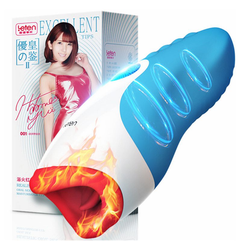 Leten Takizawa Blowjob Male Masturbator Cup Deep Throat Tongue Oral Sex Interactive Masturbation Sex Heating Sex Toys for Men