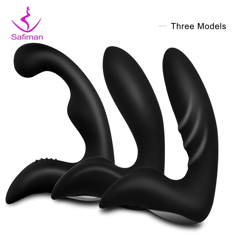 Male “C” Prostate Massager Anal Vibrator Silicone Butt Plug Sex Toys for Women Men Masturbator Anal Toys for Adult Couples