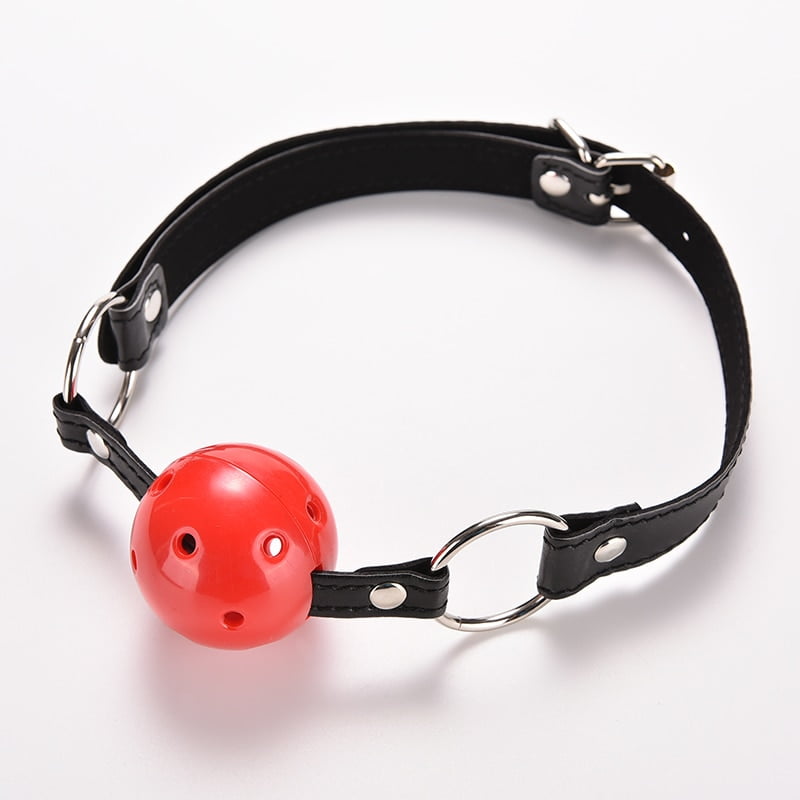 PU Leather Band Ball Mouth Gag Oral Fixation mouth stuffed Adult Games For Couples Flirting Torture Bdsm Bondage Teasing