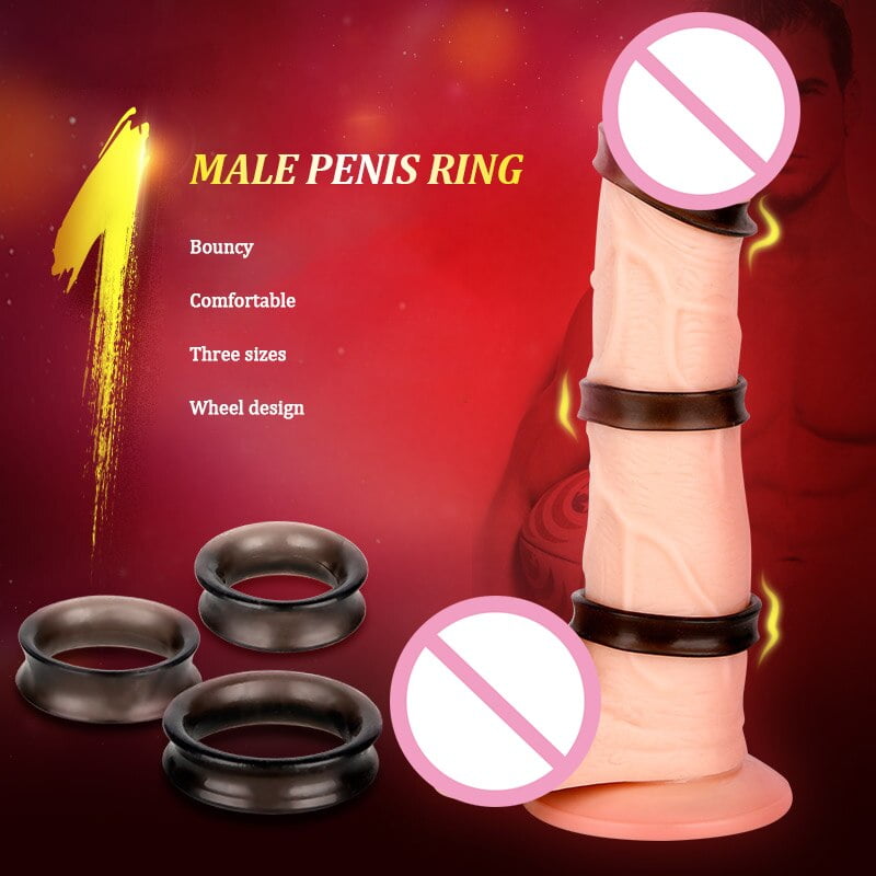 Penis ring dick ring cock ring delay ejaculation enhance sex staying power soft Elastic sex toys for men penis Adult sex toys