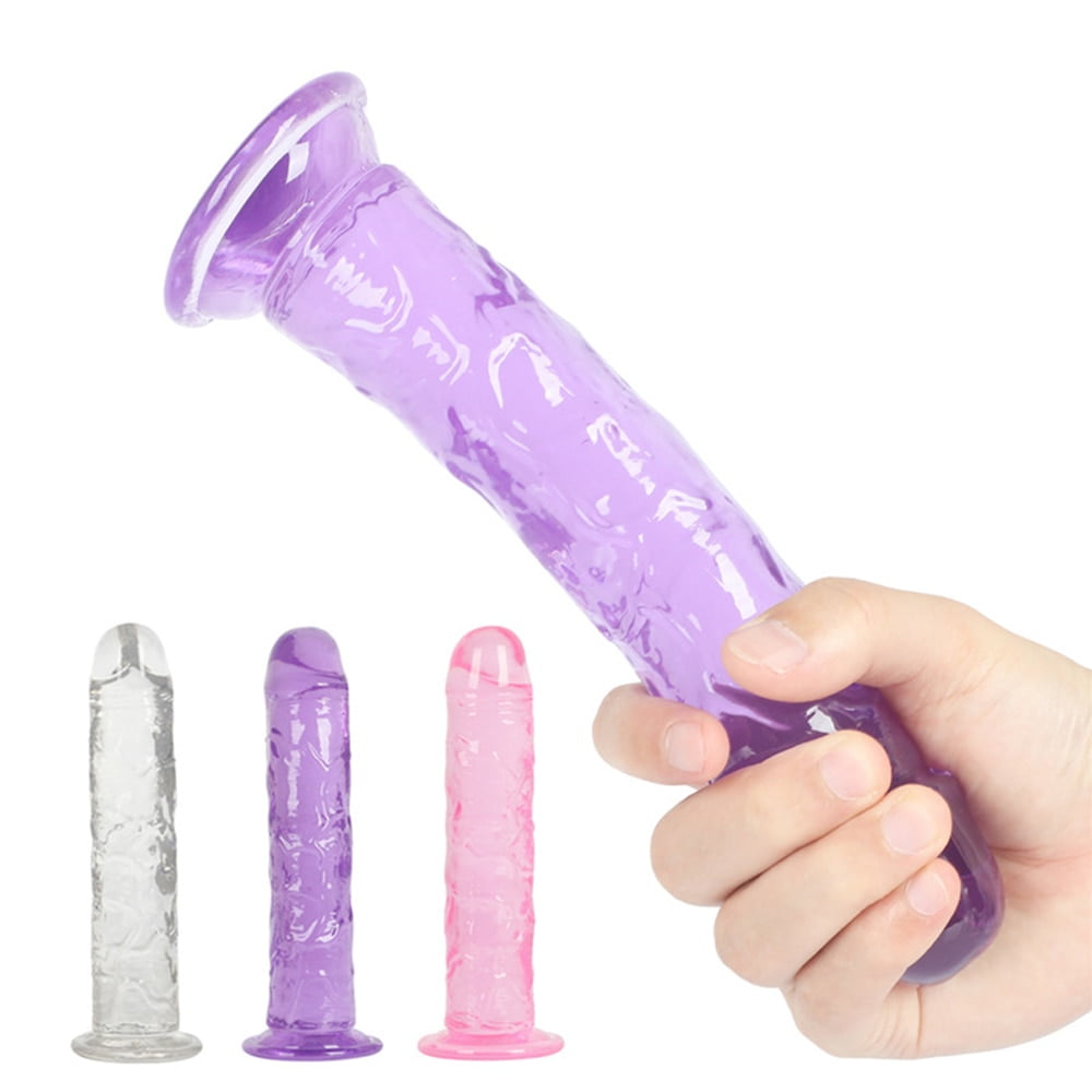 Realistic Dildo Anal Masturbator Sex Toys Translucent Soft G Spot Clitoris Orgasm Big Dildo Woman Vagina Anal Massage