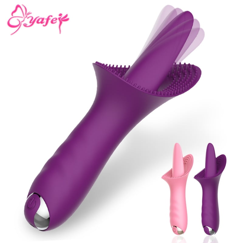 Silicone Innovative G-spot Vibrator Rechargeable Tongue Massage 10 Speed Vibrating Quiet Clitoris Stimulator Sex Toys for Women