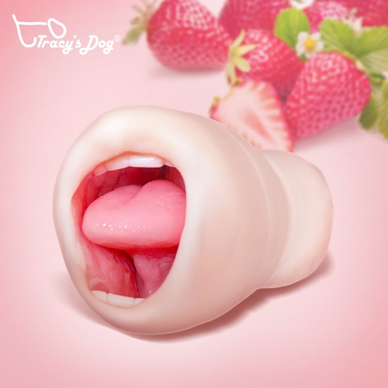 Tracy’s Dog Masturbators Cup Realistic Mouth With Teeth And Tongue Blow Job Stroker Oral Sex Toys Pocket Vagina Pussy For Man