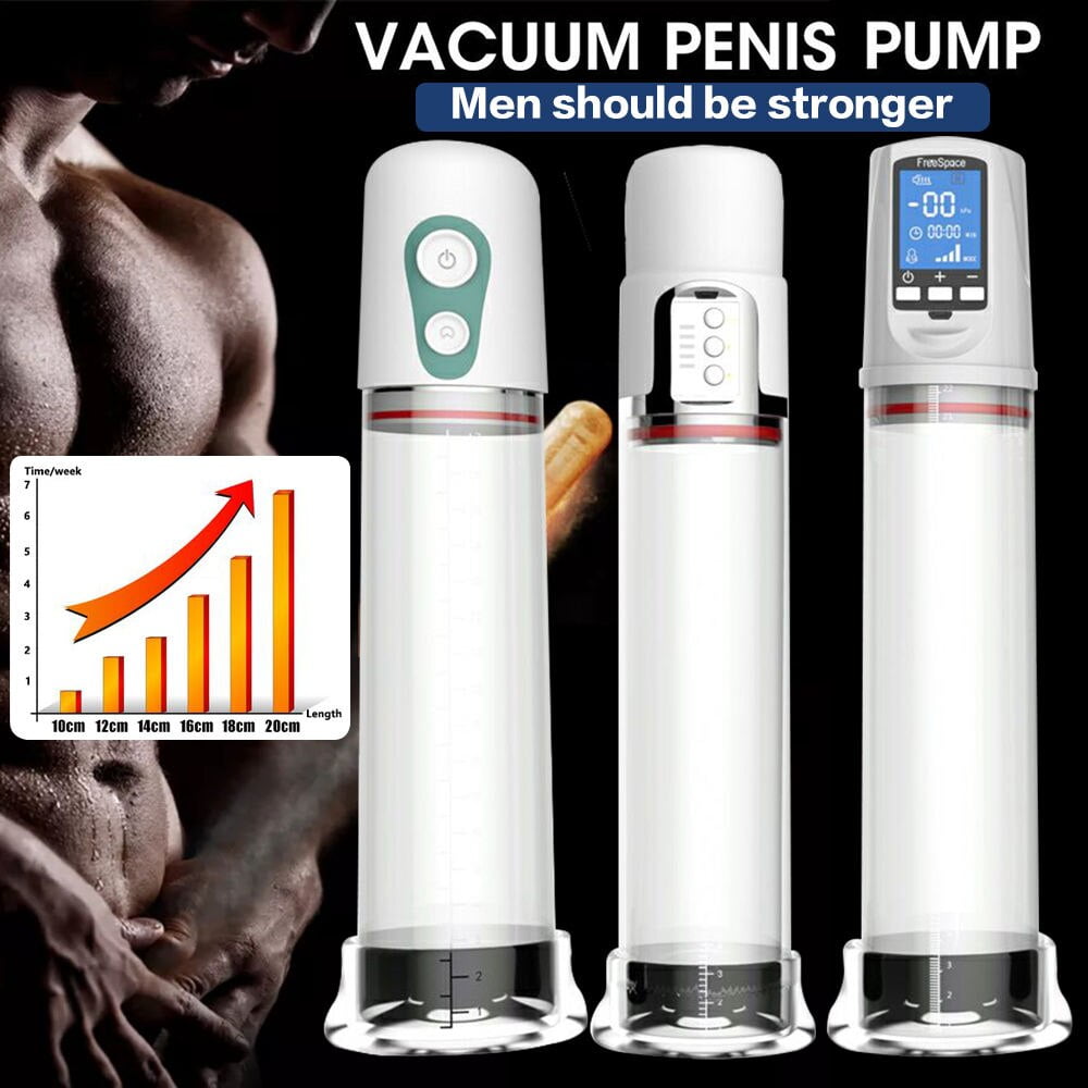Auto Penis Enlarger Pump Sex Toys Erection Dick Electric adult Male Masturbator Penile Erection Training Vibrator Cock Extender