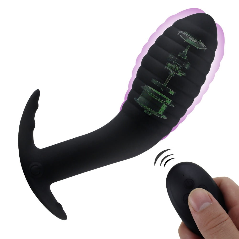 Remote Control Anal Vibrator Prostate Massager Dildo Butt Plug USB Charging 10 Stimulation Pattern Silicone Anus Sex Toy for Men